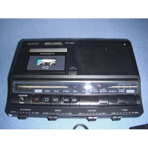 Sanyo TRC6400 Memo Scriber Dictaphone Voice Recorder Allsold.ca